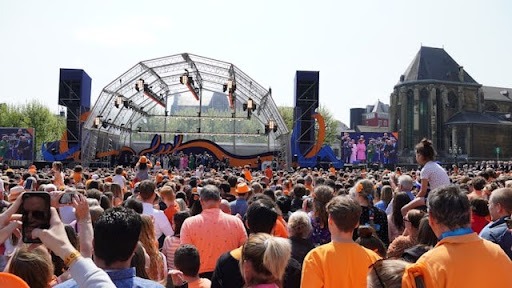 Een concert op Koningsdag